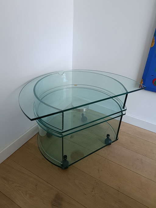 Fernsehschrank aus Glas