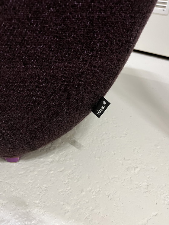 Image 1 of Verner Panton pour Vitra Amibe Aubergine Vintage