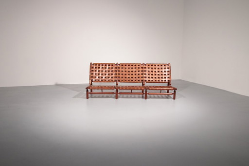 Canapé trois places par Ilmari Tapiovaara pour Paolo Arnaboldi, Italie 1957 