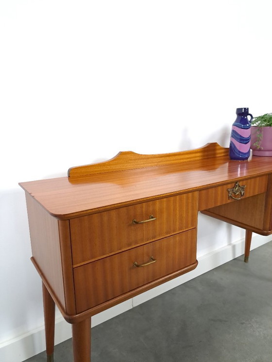 Image 1 of Side table with drawers and brass details from Sweden, children's desk