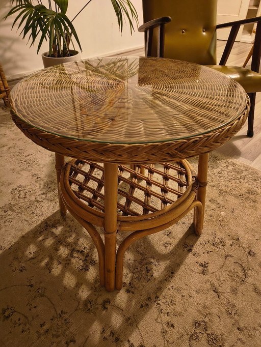 Rattan coffee table or side table