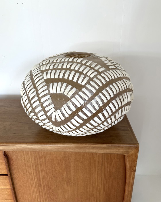 Image 1 of Vintage XL unique fiberglass floor lamp, Lambert '80s