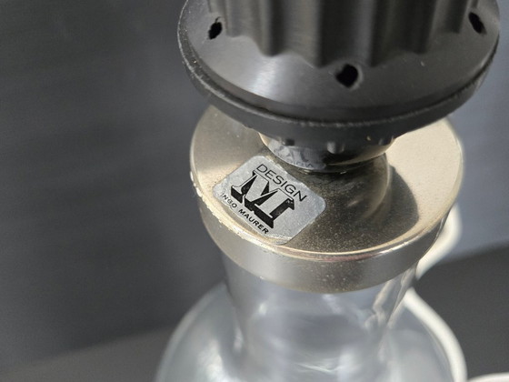 Image 1 of LAMPE VINTAGE 1960 GRANDE BOUTEILLE DE INGO MAURER POUR DESIGN M 60S EN VERRE