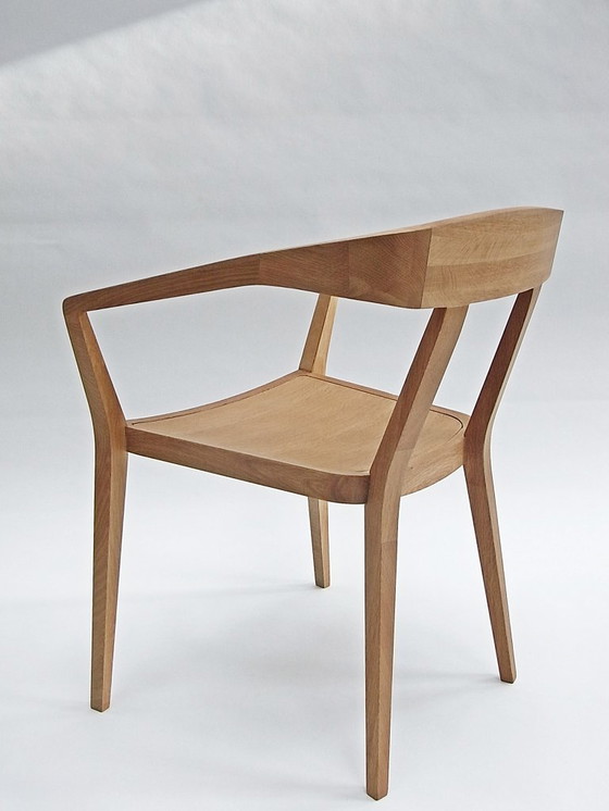 Image 1 of Giulio & Giulia, set di 2 sedie di Lambert Home, in rovere naturale, pezzi unici!!