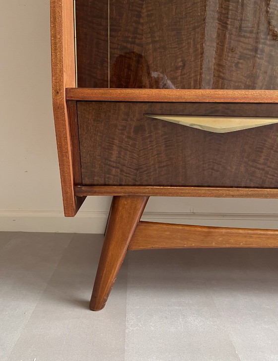 Image 1 of Buffet haut vintage en teck et palissandre, années 1960, design danois