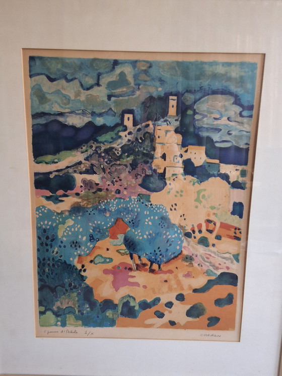Image 1 of Litho Village d'Eygalière, Guy Charon