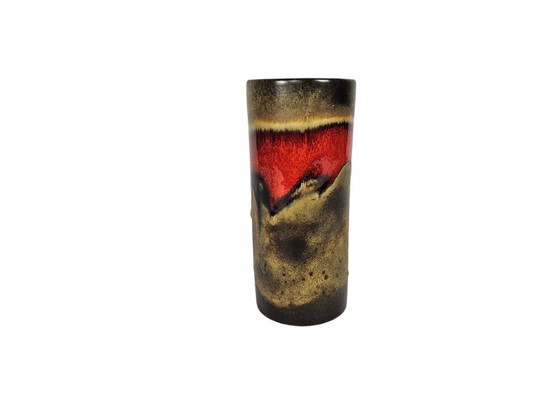 Image 1 of Lava grassa: vaso cilindrico - Germania Ovest - anni '70