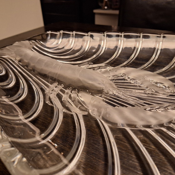 Image 1 of Walther Glas "kreeft" serveerschaal  kristal