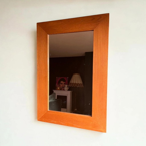 Vintage Spiegel van 1920 tot 1930 met Verrassend Modern Design. Antieke / Shabby Chic Spiegel in Mid Century Modern Look.
