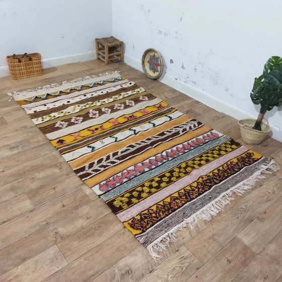 Image 1 of Traditional Art Berber Rug – 100% Wool Handwoven (242 × 147 cm)