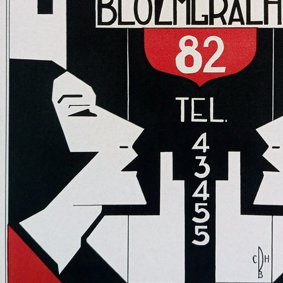 Image 1 of Limited Edition Schildmeijer Amsterdam Art Deco Koffie Affiche Poster Print