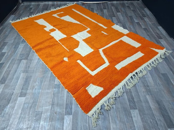 Image 1 of Orange tapis bérbere en laine 300cmx200cm 