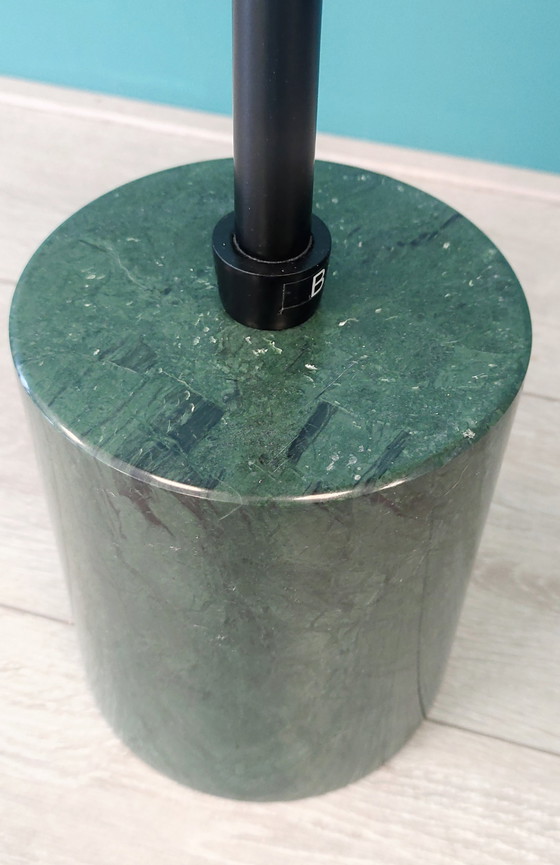 Image 1 of Green Marble Side Table Metal