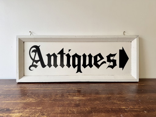 Cartello da appendere per negozio di antiquariato vintage