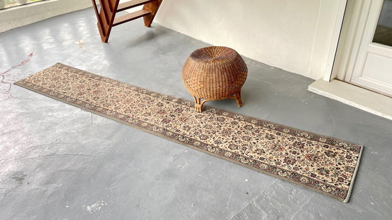 Image 1 of Tapis de couloir Beige Gris-Bleu vintage