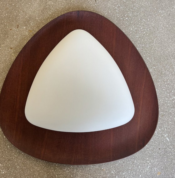 Applique Goffredo Rigiani - teak e opalina – Goffredo Reggiani, Legno (photo 2 of 5)