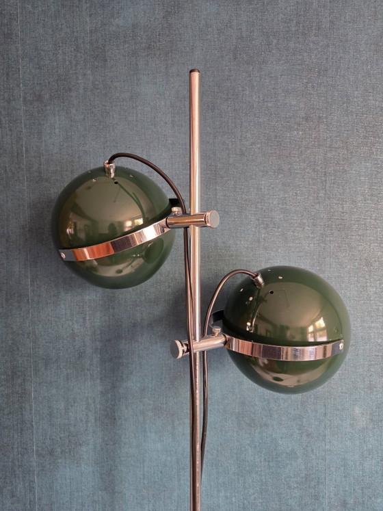 Image 1 of Vintage floor lamp - Gepo - 1970s - Green