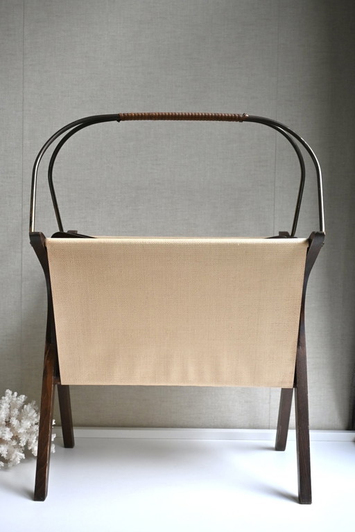 Bellissimo grande portariviste vintage degli anni '50