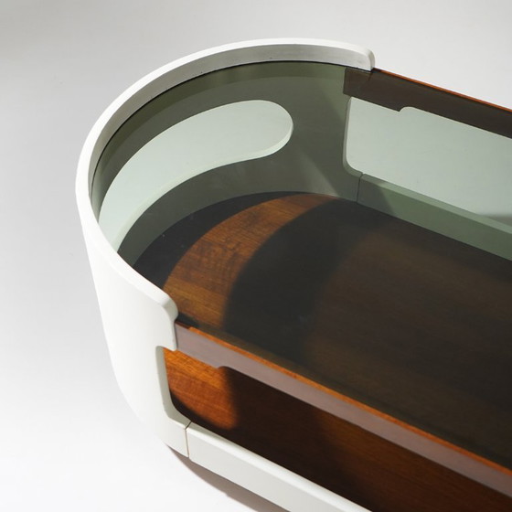 Couchtisch aus Holz und Glas im Space-Age-Stil, 1970er Jahre – Couchtische (photo 13 of 14)