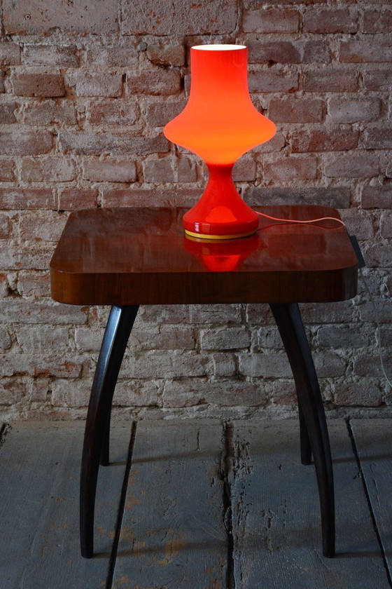 Lampada da tavolo Mid-Century originale, di Štěpán Tabera, vetro colorato, ceca, anni '60, Lampade da tavolo (foto 9 di 10)