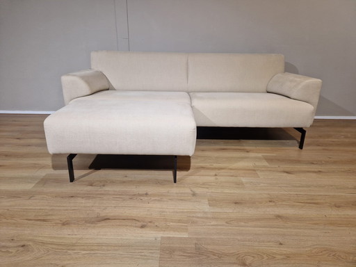 Rolf Benz 310 - 4 Seater Sofa + Hocker - Cream - Showroom Condition