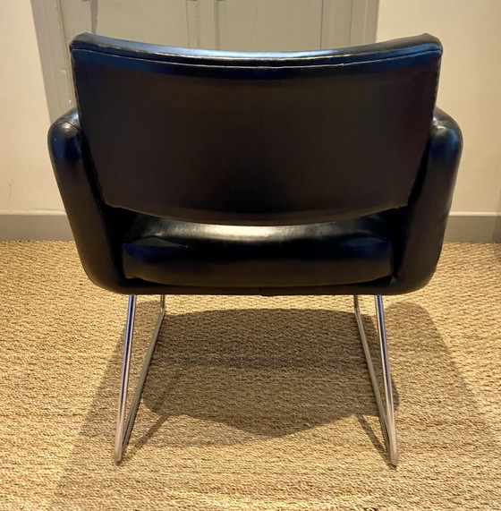 Image 1 of Joseph-André Motte for Steiner Mid-Century Lounge Chair, France 1950s