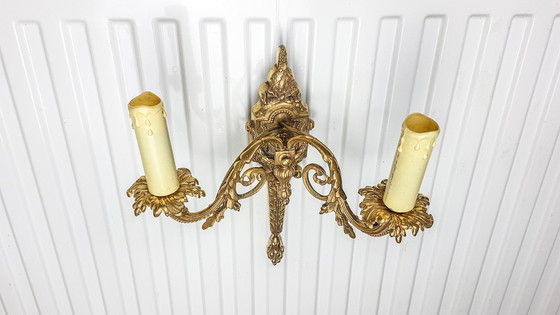 Image 1 of Lampada da parete in bronzo in stile impero vintage