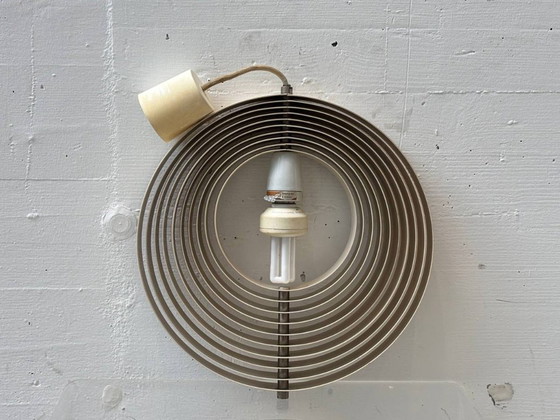 Image 1 of Lampada a sospensione vintage Moon di Verner Panton per Louis Poulsen, anni '60.