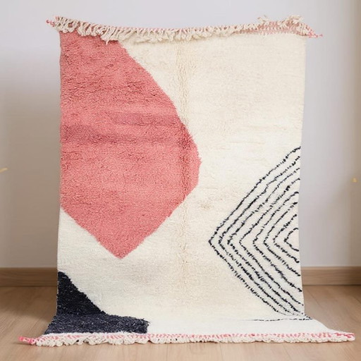 Marokkaans Atlas-tapijt, handgeweven in traditionele stijl, 1,5/2,5 m – Alberto Bazzani, vloerkleden en tapijten, Wool