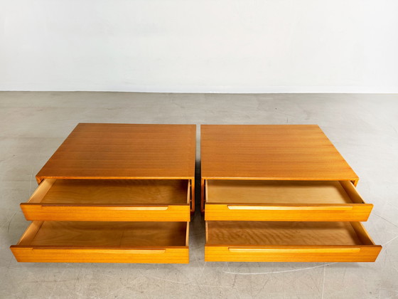 Image 1 of 2x Credenza originale WK Möbel in teak, cassettiera di metà secolo anni &#39;60