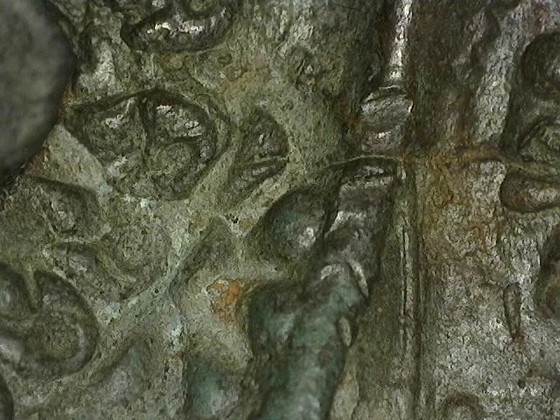 Antiek bronzen Rama beeld uit Thailand – krachtige hofstijl met beweging – lot 464 – Beeldhouwkunst, Wood (photo 10 of 25)