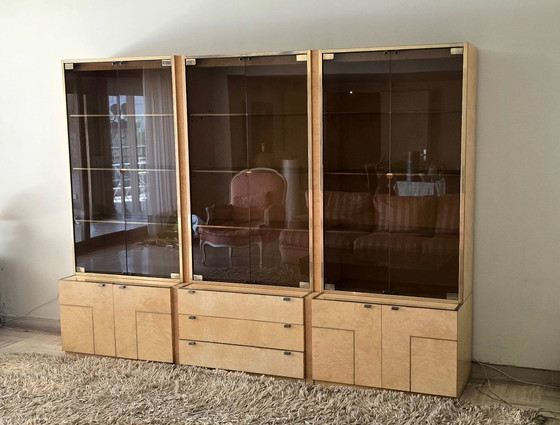 Set di tre vetrine di Jean-Claude Mahey per Roche Bobois, anni '70. – Wood (photo 7 of 18)