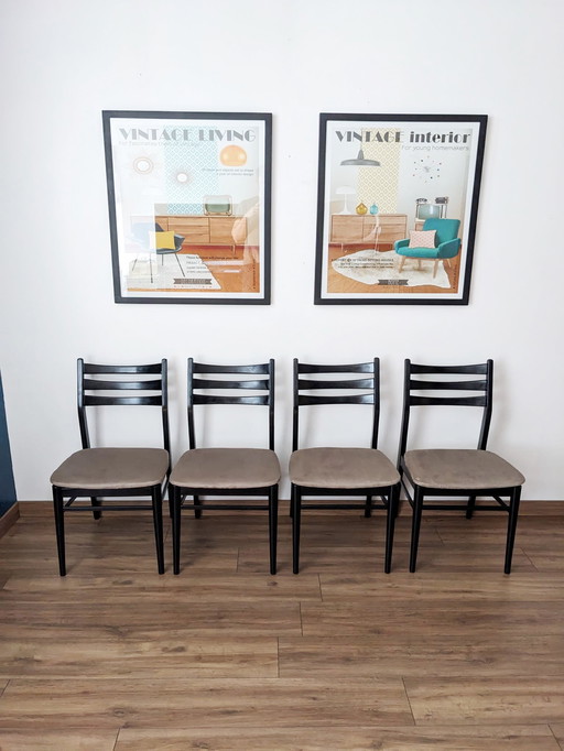 4 vintage Scandinavian design chairs