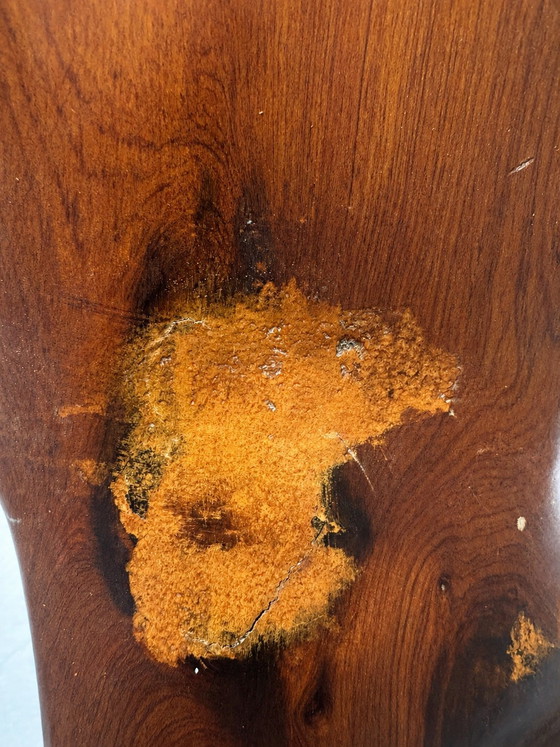 Image 1 of Excepcional par de esculturas biomórficas de madera maciza de mediados de siglo, firmadas y numeradas.