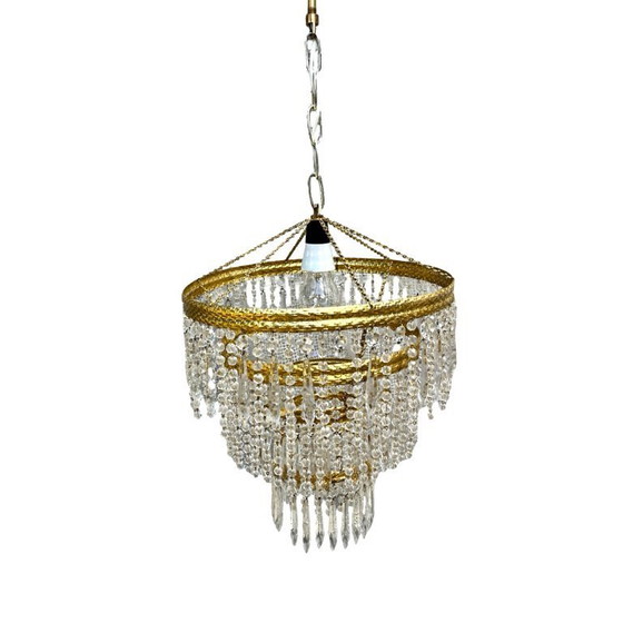 Image 1 of Crystal chandelier, Železnobrodské Sklo, Czechoslovakia, 1970s