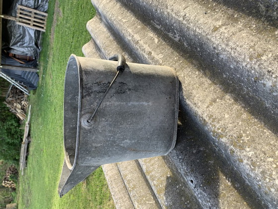Vintage Galvanized Zinc Bowl, 1950s (photo 2 of 5)
