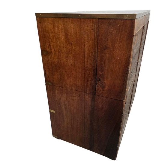 Image 1 of Antiek Engels mahonie Campaign ladekast, circa 1820/30