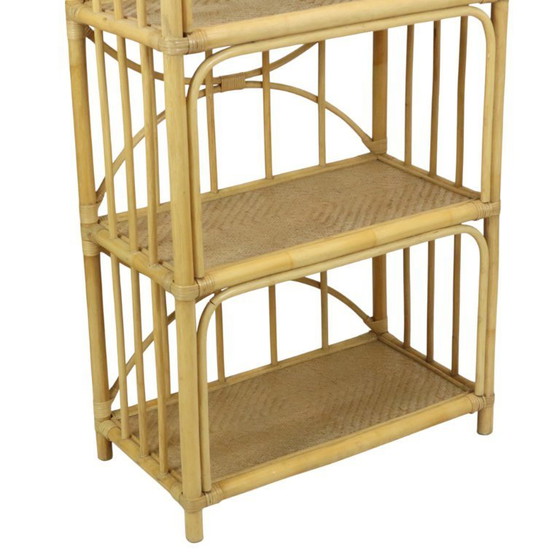 Image 1 of Rattan Rack Bookcase Boho Style
