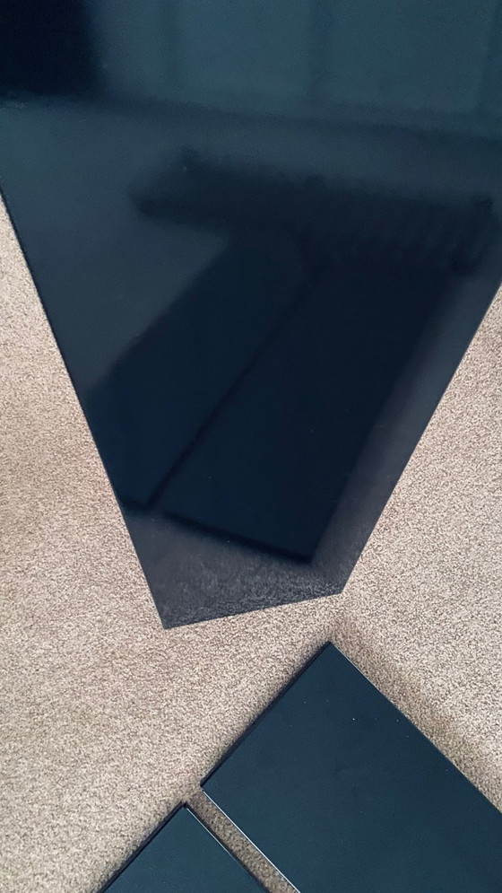 Image 1 of Vintage zwart draadrek Tomado stijl  | Nederlands design ca. 1980