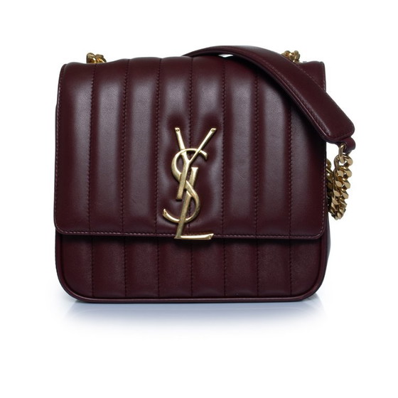 Saint Laurent, borsa a tracolla media Vicky in pelle – Borse a tracolla, Lambskin (photo 7 of 20)