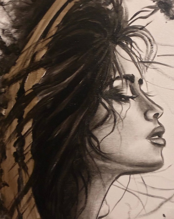 Beauty in Gold – Paintings & Drawings, Canvas (photo 12 of 12)