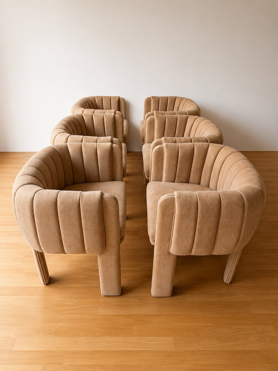 Set Of 6 Elenora Design Armchairs | Beige – Other (photo 2 of 8)