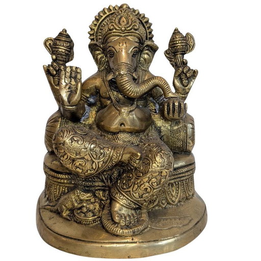 Ganesha nepalés antiguo en aleación de cobre – Lote 112