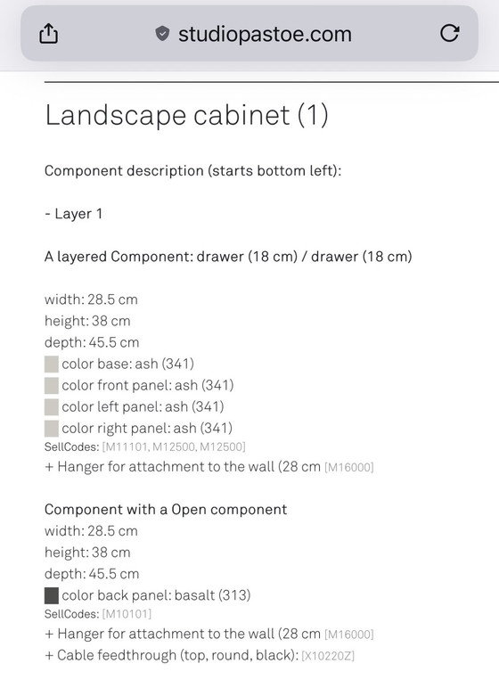 Image 1 of Mobiletto Pastoe Landscape/mobile audio/mobile TV/armadio
