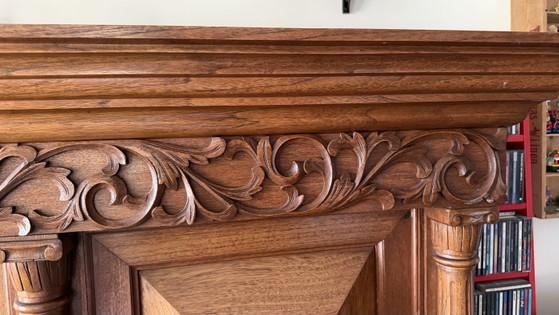 Image 1 of Antique Javanese mahogany wall unit