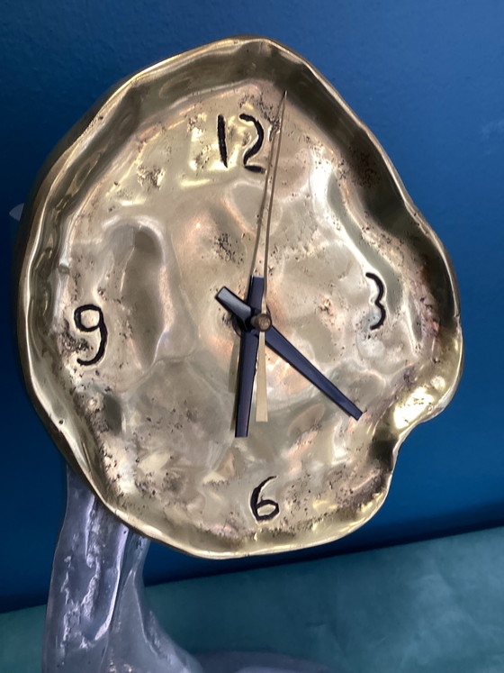 Image 1 of Grande orologio David Marshall in ottone fuso e alluminio