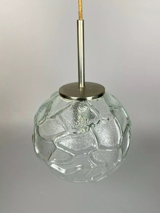 Image 1 of Lampada anni '60 e '70, lampada da soffitto, lampada a sfera, Hillebrand, vetro, Space Age