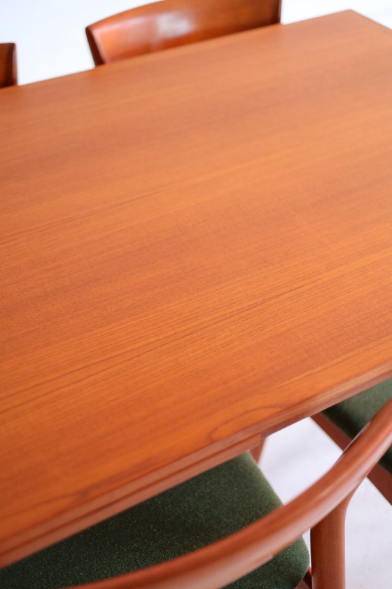 Tavolo da pranzo vintage allungabile, teak anni '50/'60, Tavoli da pranzo, Legno, Marrone (foto 6 di 10)