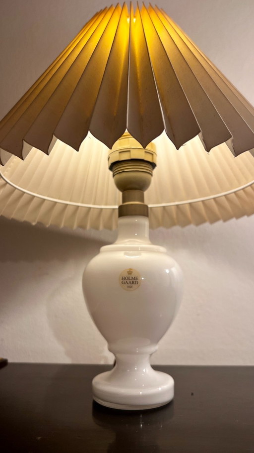 Holmegaard Roma Lille Lamp |Wit opaalglas| Schaduw in Le Klint-stijl