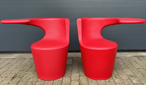 2x Felicerossi.it Divina Armchair Rosso